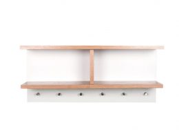 Cepuru plaukts Northgate, plaukts ar virsdrēbju pakaramo, koridora mēbeles, priekšnama mēbeles, northgate, woodman, dizaina mēbeles, koka mēbeles, mēbeļu sērija